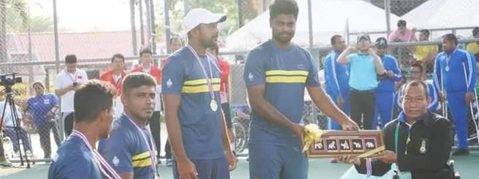 Sri Lanka champions at Wheelchair Tennis